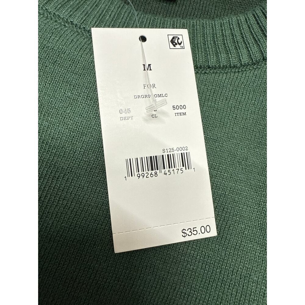 NWT Mens The Grinch Dr Seuss Sweater Size Medium Forest Green Pullover - Picture 7 of 7
